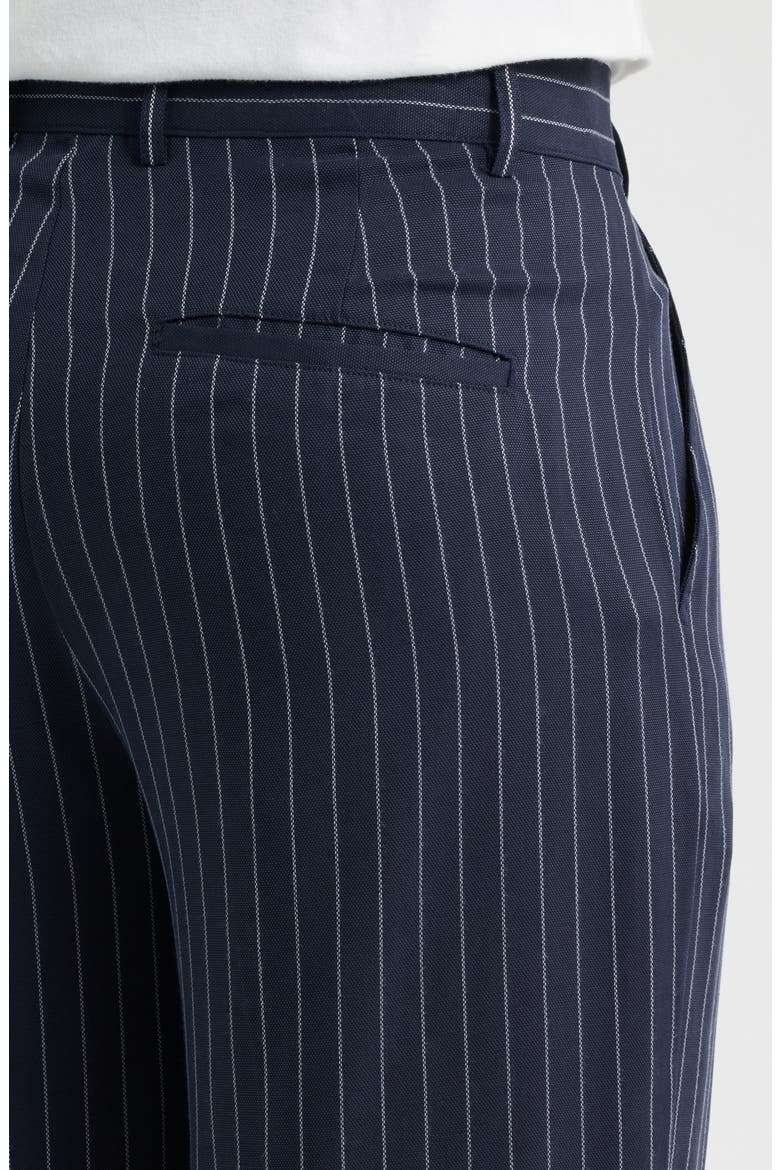 Elliott Pinstripe Pants, Alternate, color, DARK NAVY
