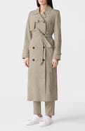 Mackage Gael Doubled Breasted Suede Trench Coat