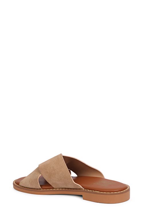 Saint G Blossom Slide Sandal In Beige
