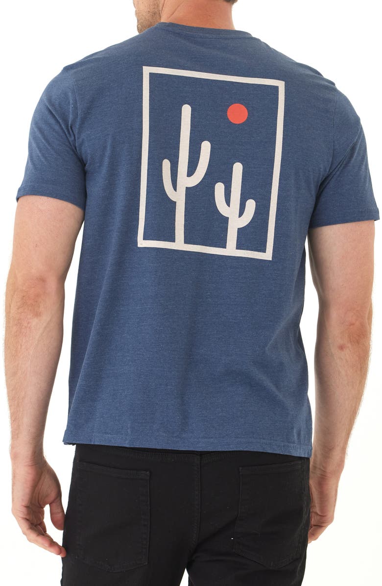 Threads 4 Thought Cactus Sun Jersey Graphic T-Shirt, Alternate, color, Deep Sea