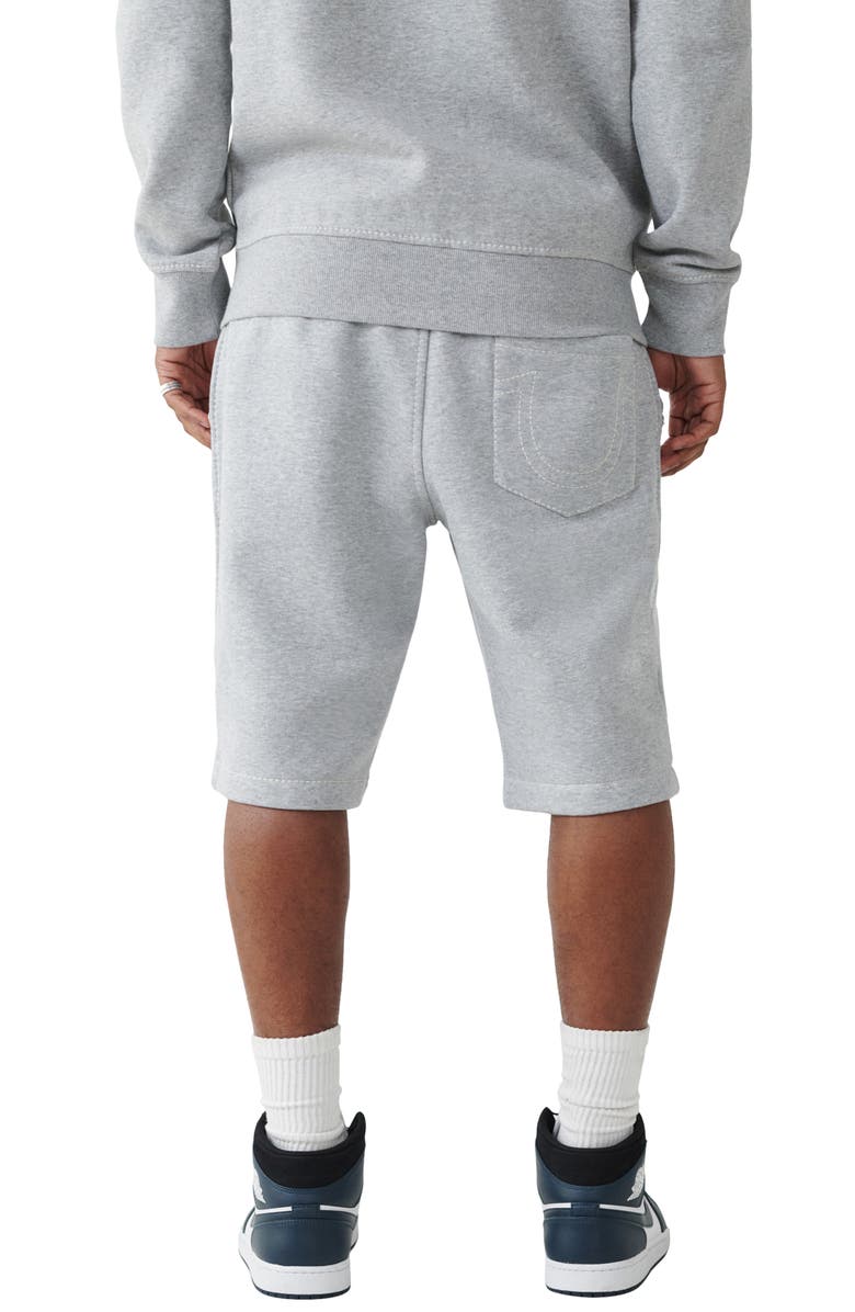 True Religion Brand Jeans Big-T Cotton Blend Sweat Shorts, Alternate, color, 