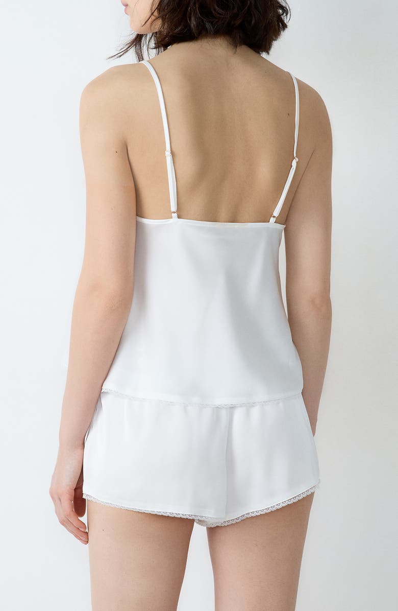 Etam Amour Caraco Appliqué Camisole, Alternate, color, White