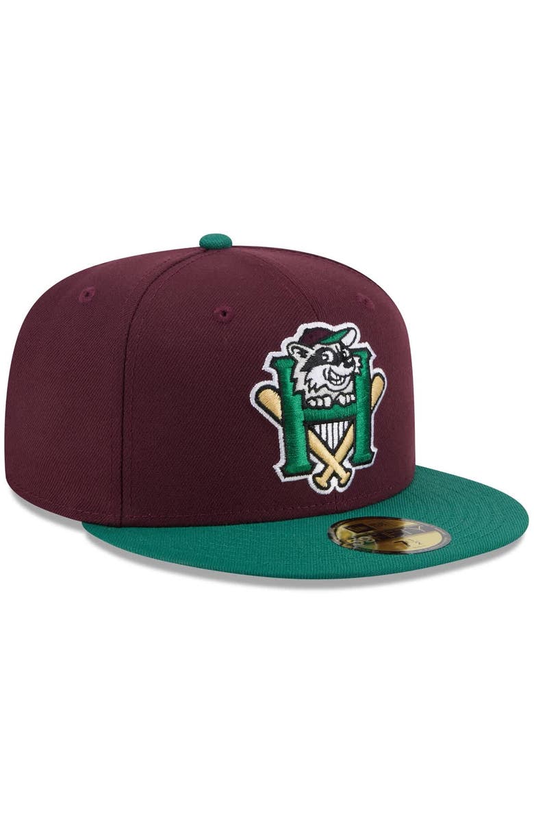 New Era Men's New Era  Maroon Hudson Valley Renegades Theme Nights 59FIFTY Fitted Hat, Alternate, color, Maroon