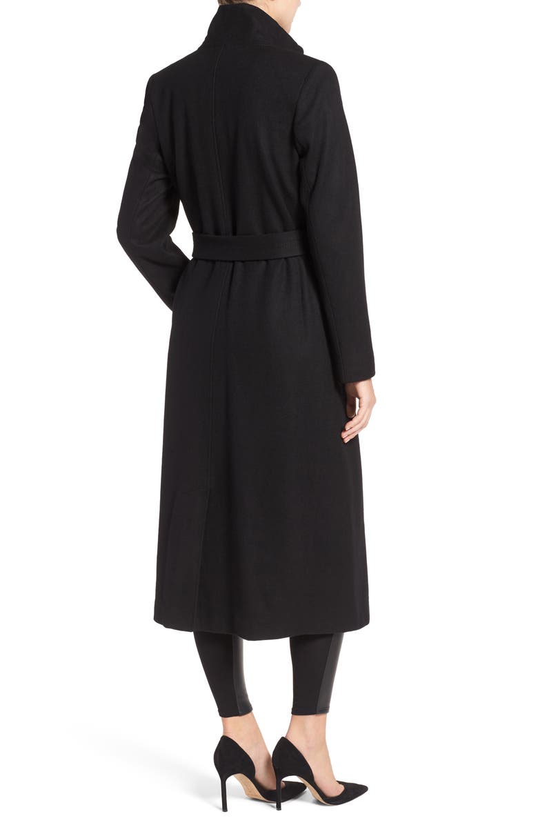 Kenneth Cole New York Fencer Melton Wool Maxi Coat, Alternate, color, 