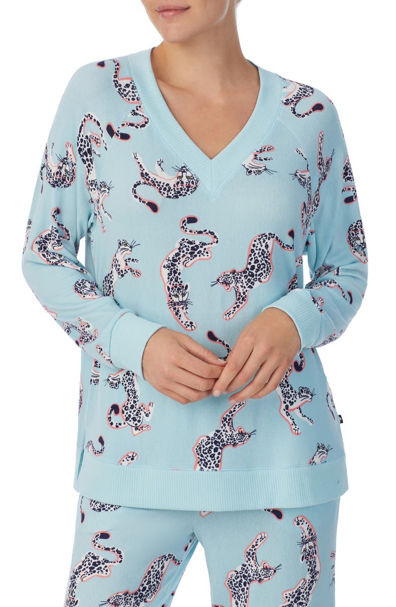 Kate Spade New York print pajamas, Alternate, color, 