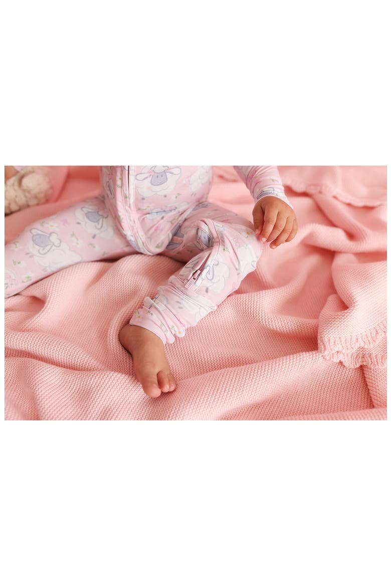 Paula Convertible Zip Footie, Alternate, color, PINK