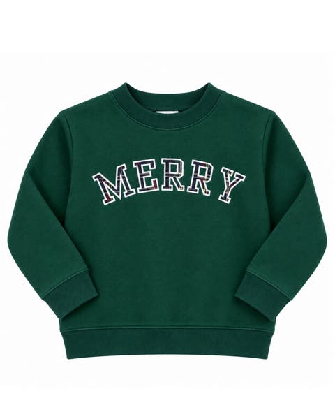 Merry Plaid Signature Crew Neck Sweatshirt (Baby)