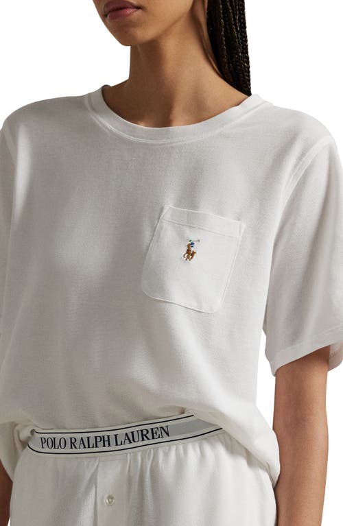Polo Ralph Lauren Pajama Set In White Cloud