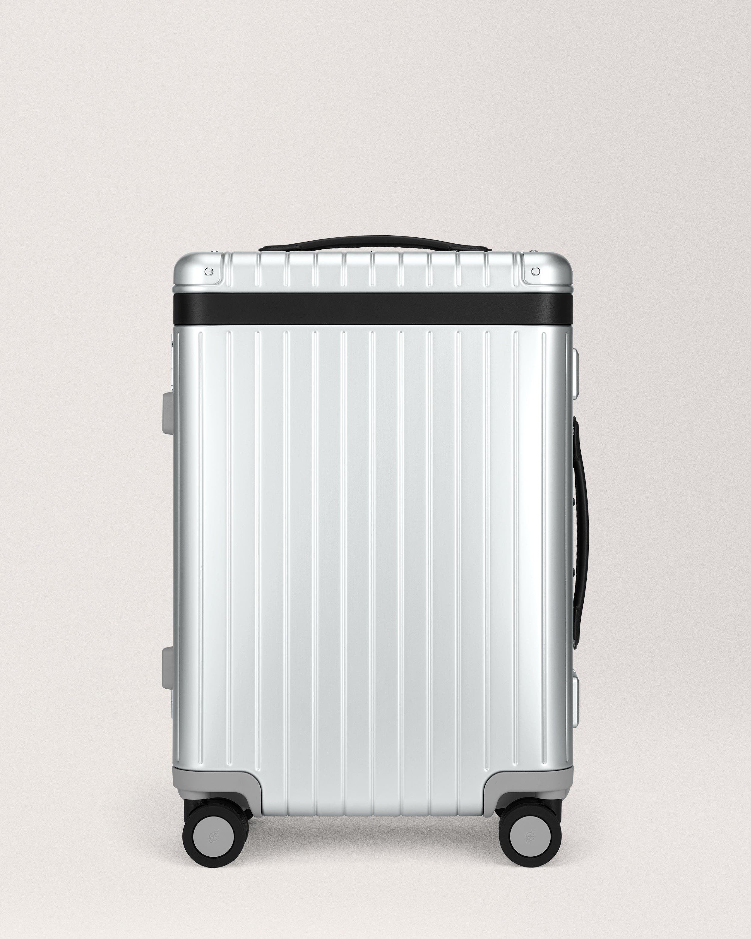 Carl Friedrik The Aluminium Carry-on, Main, color, Silver / Black