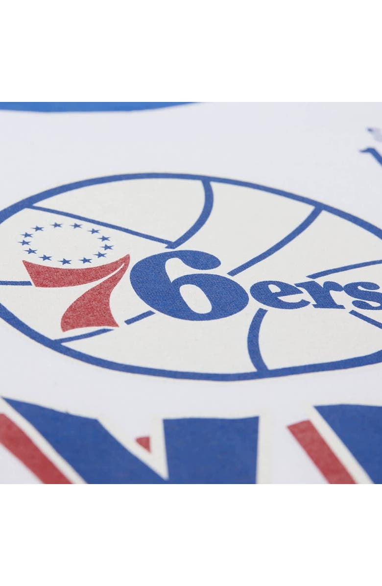 Mitchell & Ness Unisex Mitchell & Ness White Philadelphia 76ers Hardwood Classics Vintage Team Origins Premium T-Shirt, Alternate, color, White