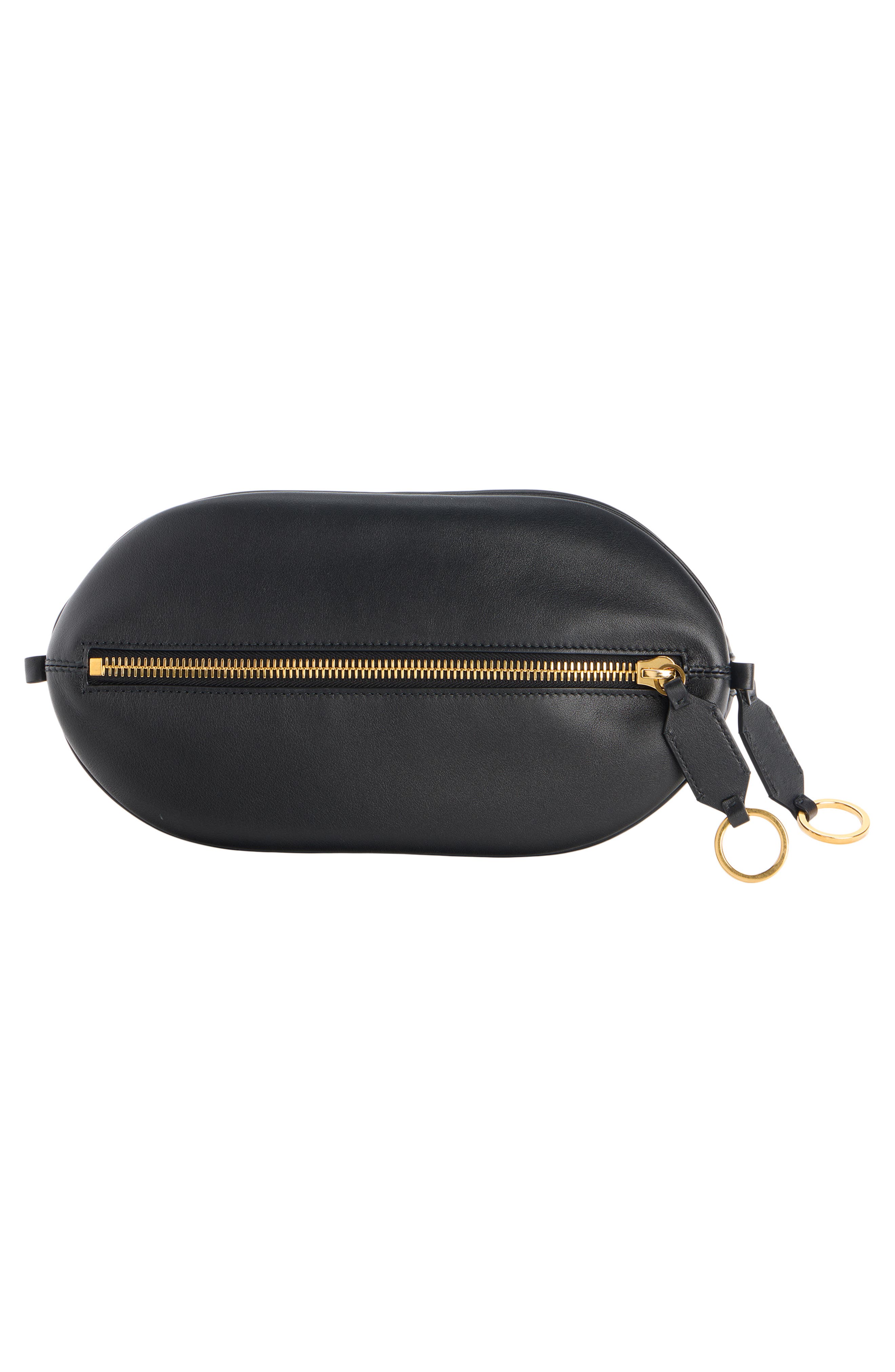 Balenciaga Mini Bolero Leather Bowling Bag, Alternate, color, Black/ Plum