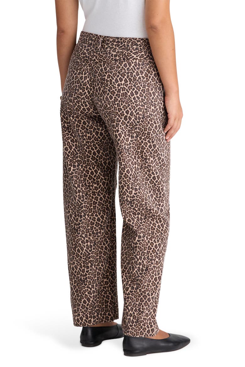 The Darted Barrel Leg Jean, Alternate, color, DARK MOCHA
