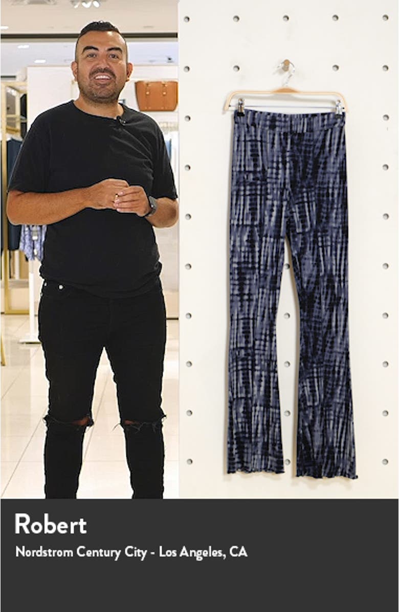 Tie Dye Lettuce Hem Flare Trousers, sales video thumbnail