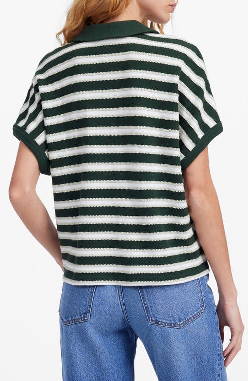 Shop Madewell Relaxed Johnny Collar Polo In Summit Green