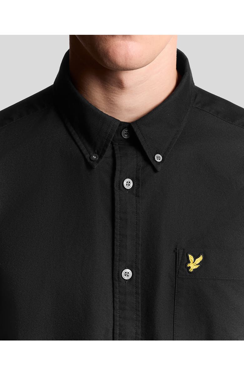 Lyle & Scott Plain Oxford Shirt, Alternate, color, Jet Black