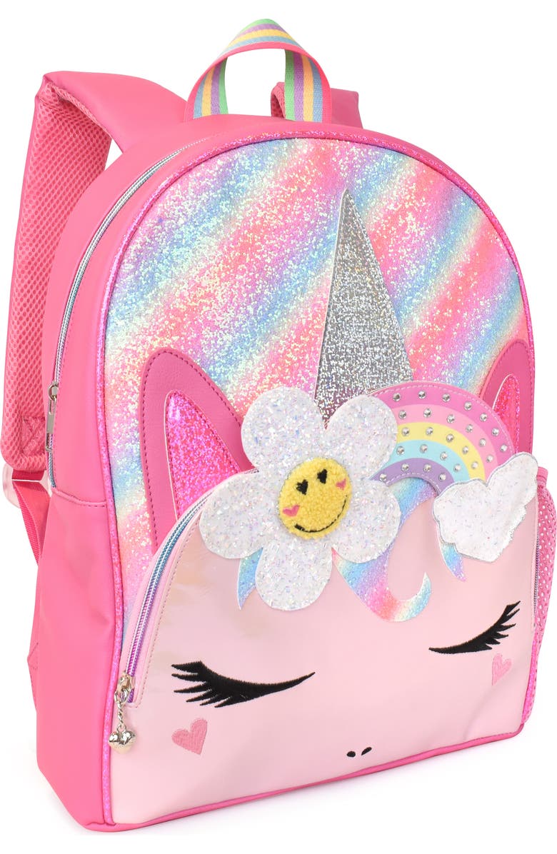 OMG Accessories Kids' Miss Gwen Glitter Backpack, Alternate, color,