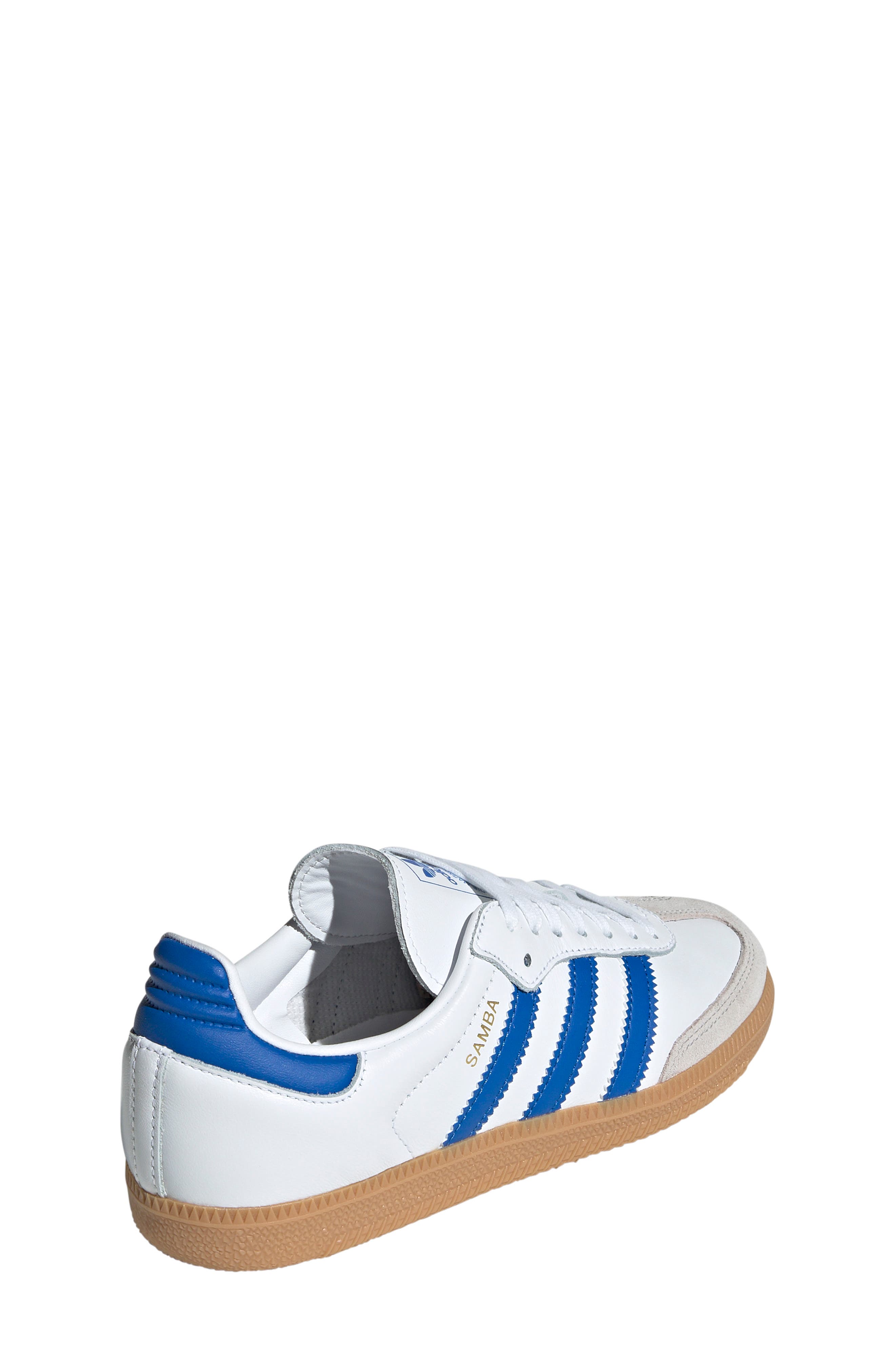 adidas Samba OG Sneaker, Alternate, color, White/ Blue/ Gum