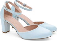 Kailee P Sarah Satin Block Heel Wedding Pump