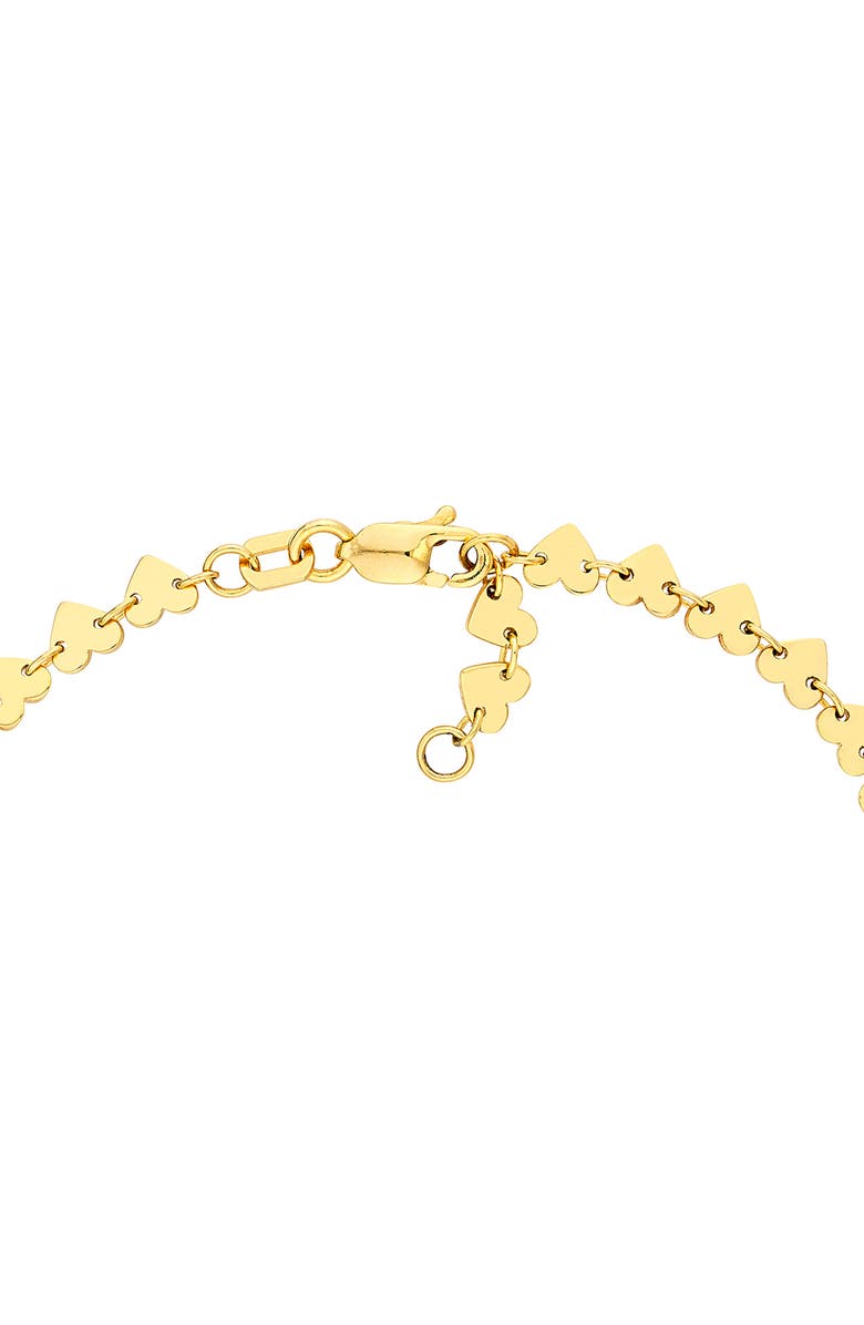 HAWLEY ST 14K Gold Heart Chain Bracelet, Alternate, color, 