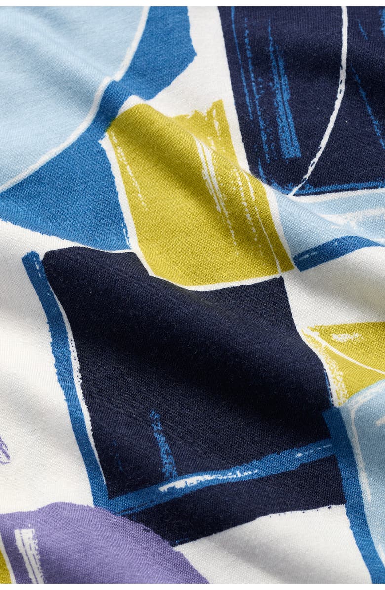 Seasalt Cornwall Rose Trellis Wide Leg Jumpsuit, Alternate, color, Block Shapes Bilberry