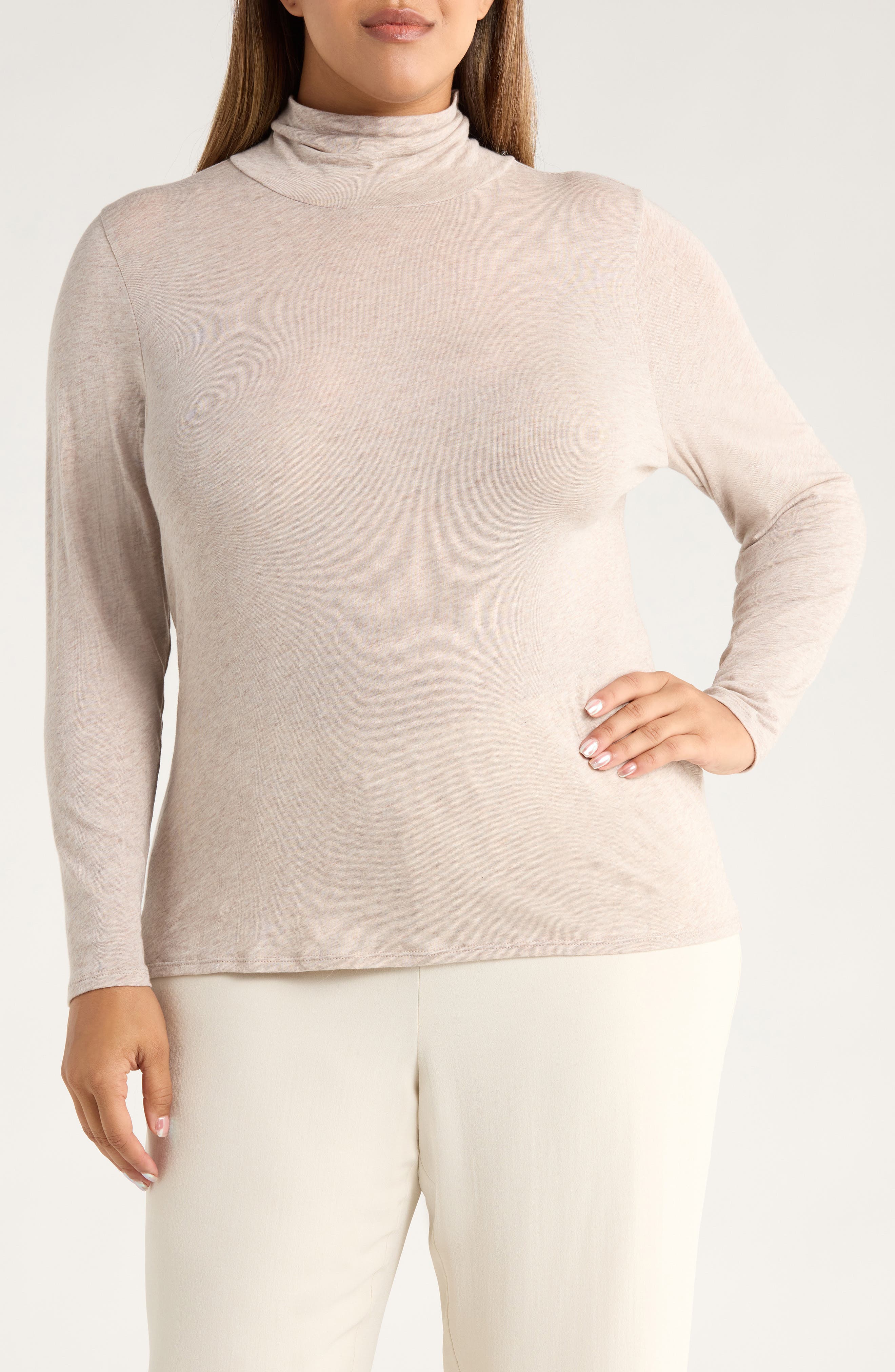Long Sleeve Turtleneck Top