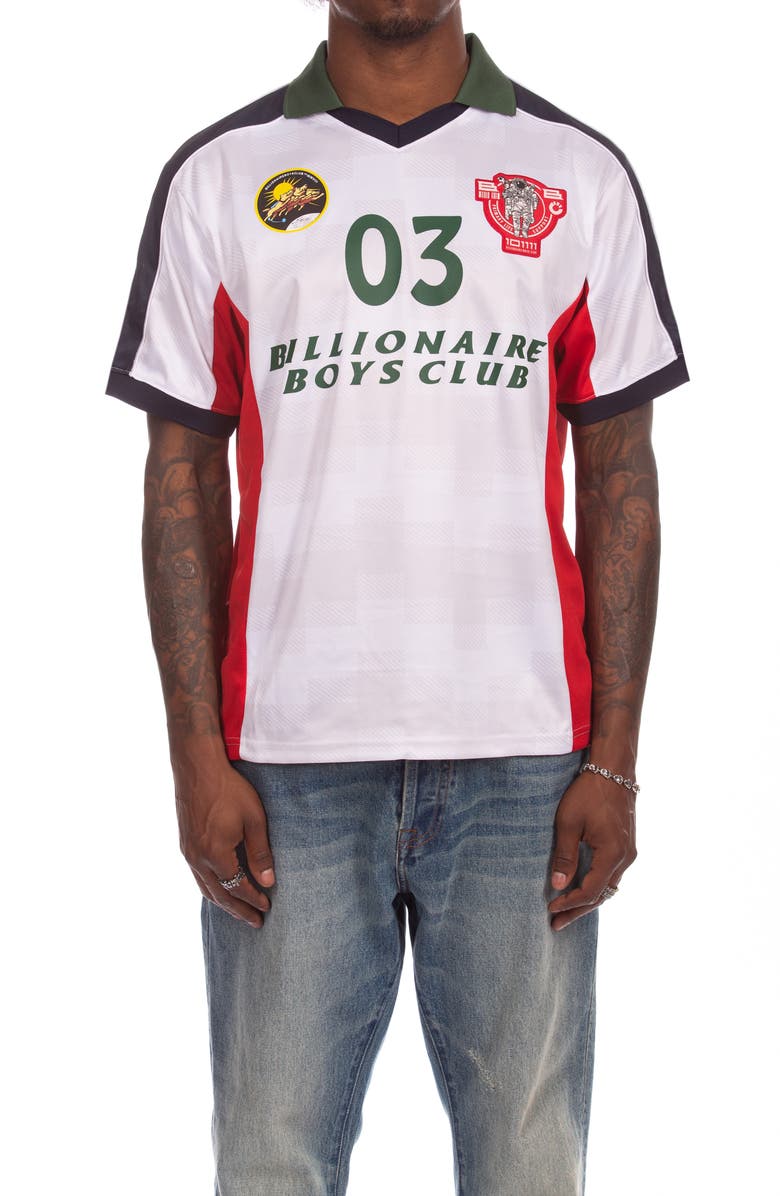 Billionaire Boys Club Midi Graphic Polo, Main, color, White