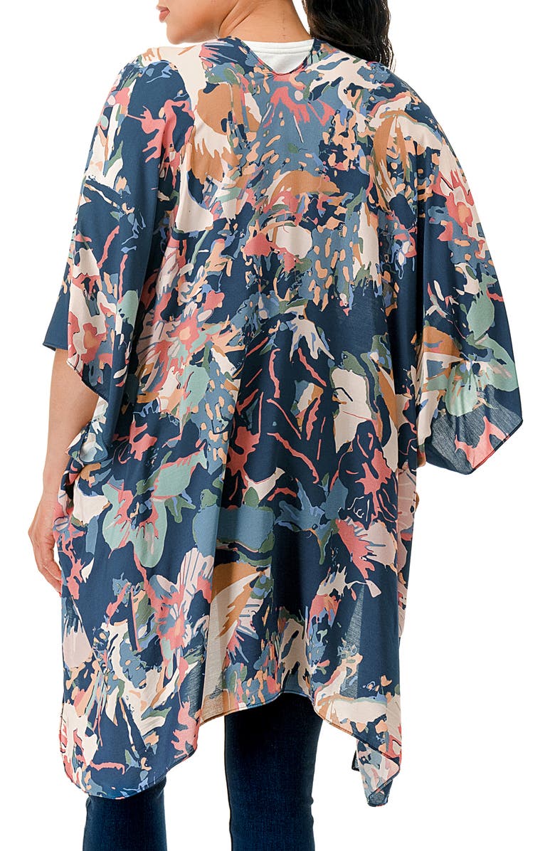 MARCUS ADLER Abstract Duster, Alternate, color, Blue