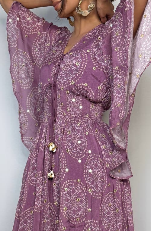 Holichic Melanie Tassel Cover-up Maxi Dress In Pink
