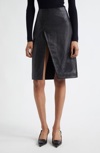 スカート LOULOU STUDIO 'Ekare' skirt Black LOULOU DE SAISON Ekare Slit Leather Skirt | Nordstrom