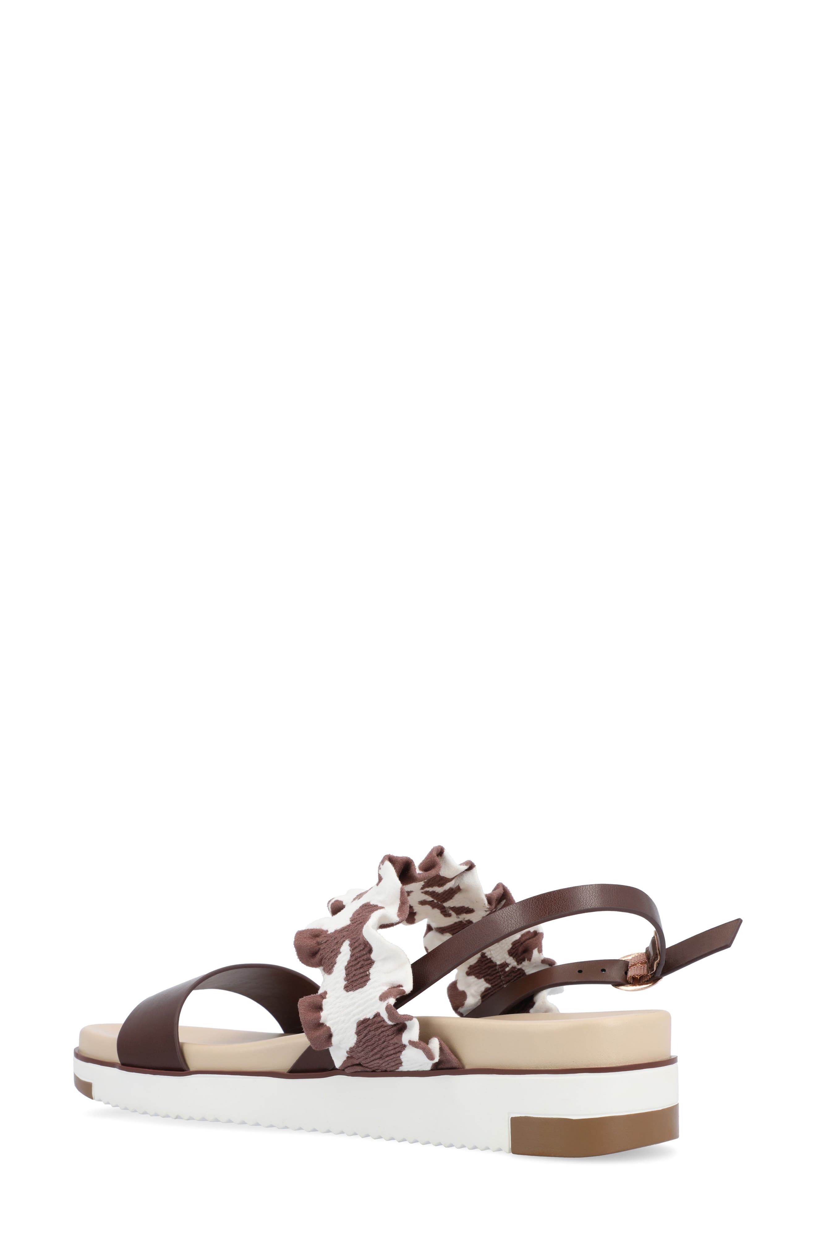 Journee Collection Riya Sandal, Alternate, color, Brown