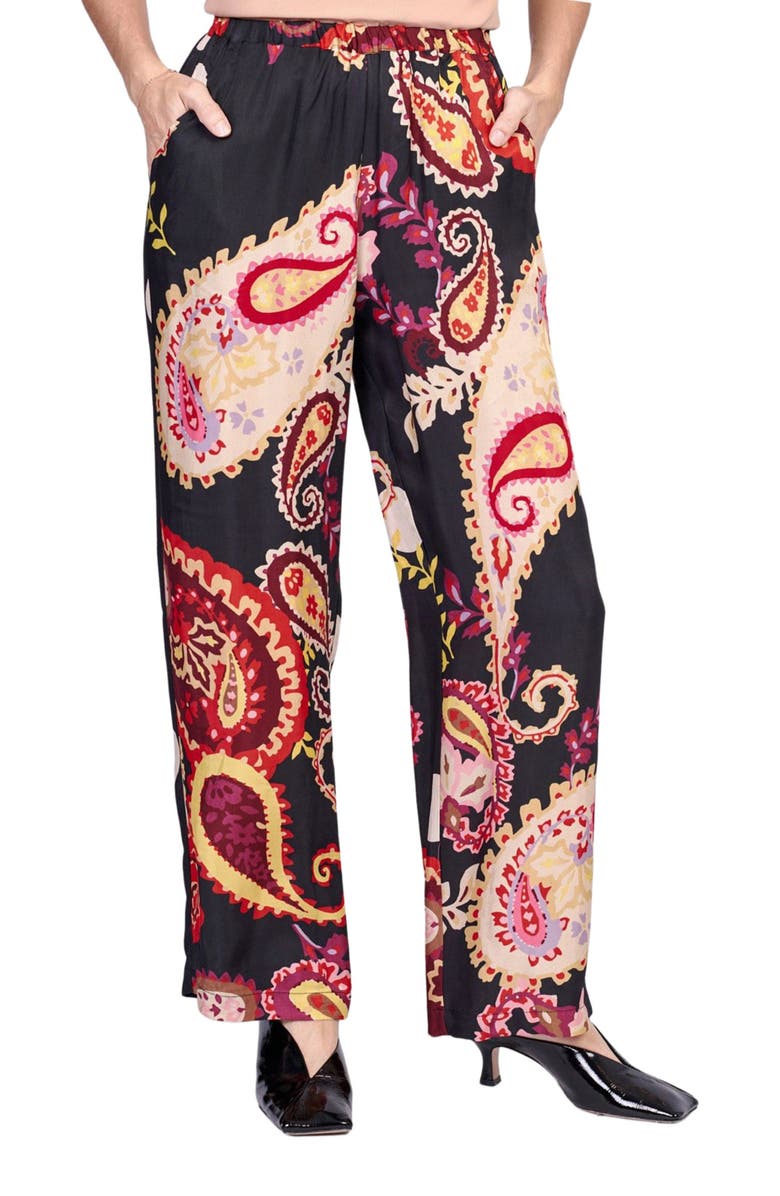 Alembika Wide leg pants in Fiesta print, Main, color, 