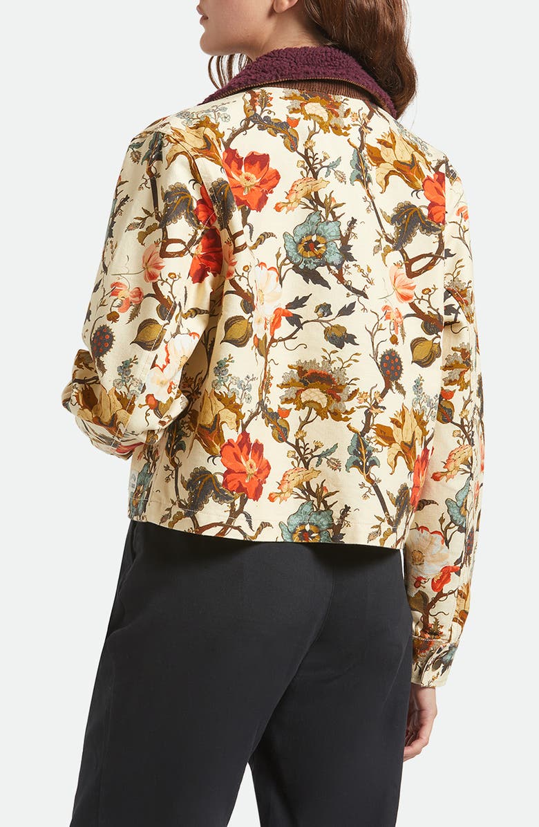 Brixton Mechanic's Garage Cotton Canvas Jacket, Alternate, color, Botanical Floral