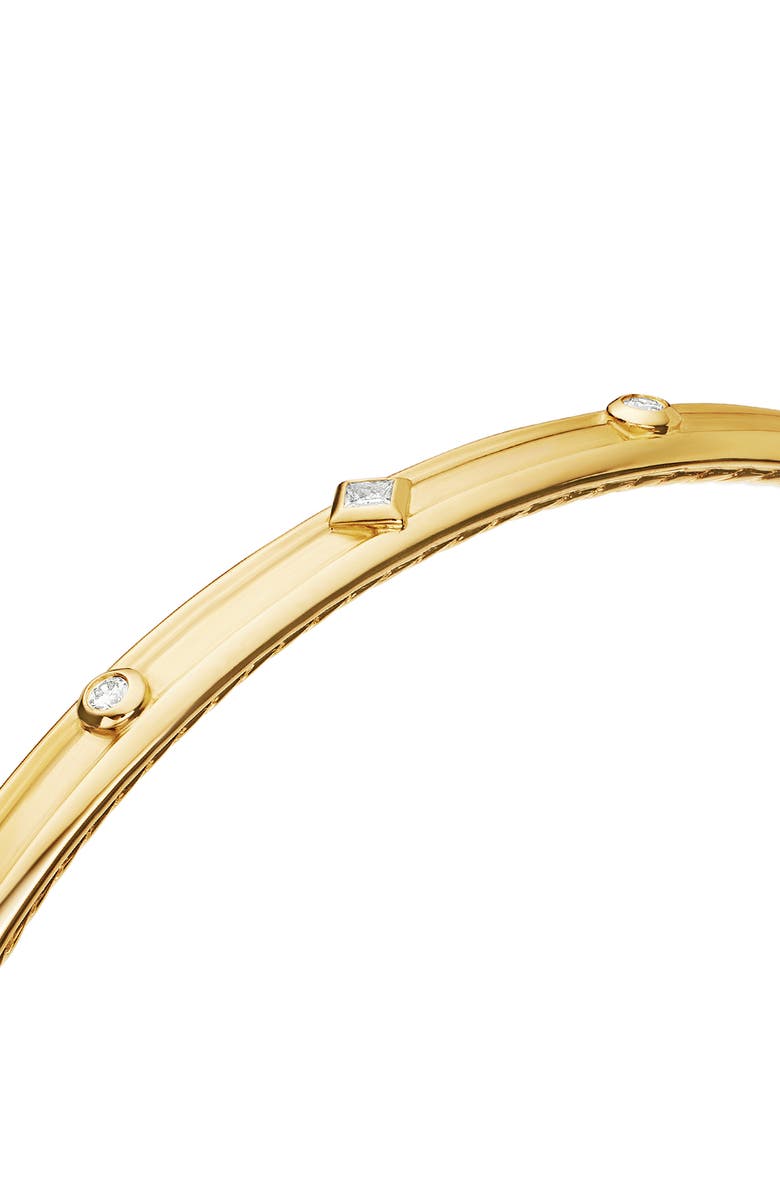 David Yurman Modern Renaissance Bracelet in 18K Yellow Gold with Diamonds, Alternate, color, 18K Yellow Gold