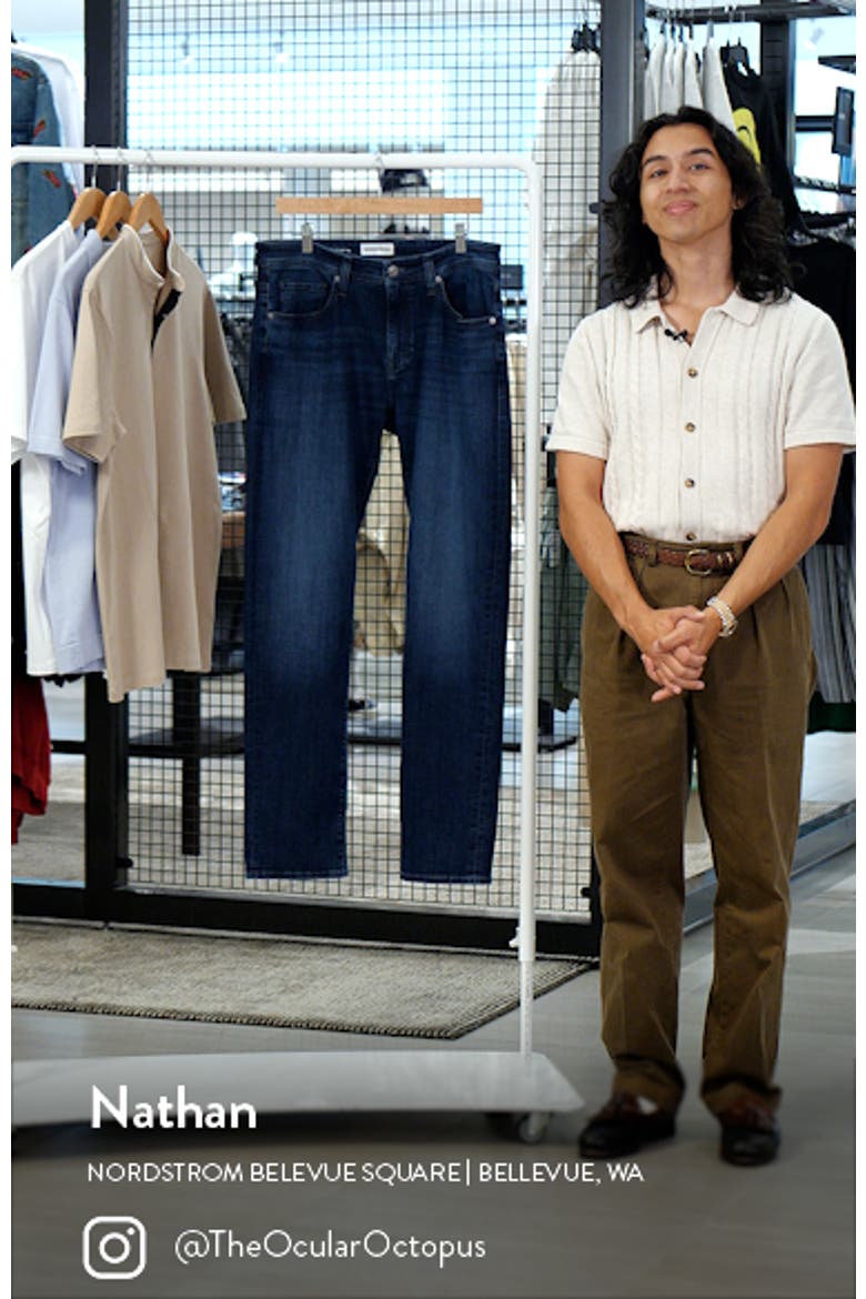 Slim Straight Leg Jeans video