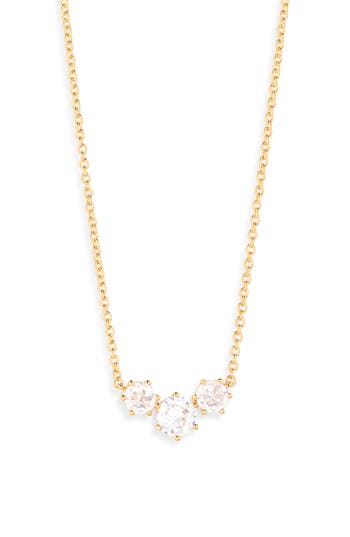 Nadri Serena Mini Frontal Necklace In Gold