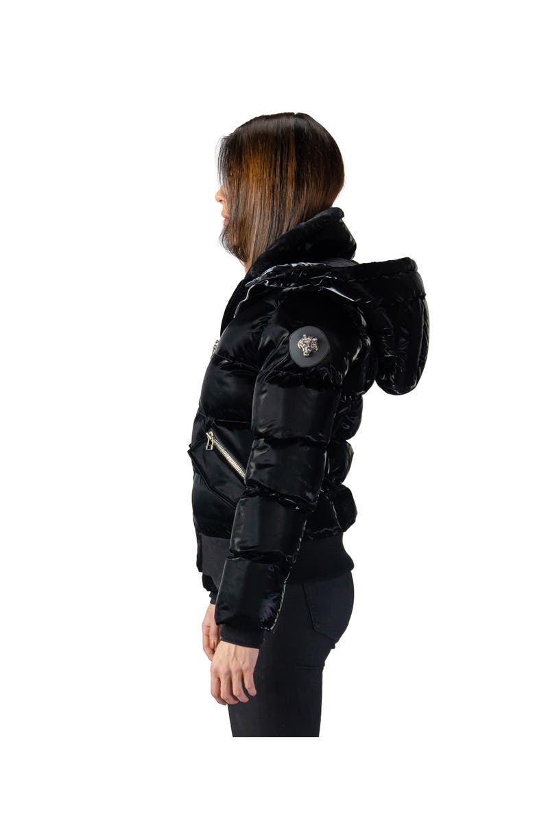 Woodpecker Women's Woody Bomber Quilted Coat, Alternate, color, All Wet Black
