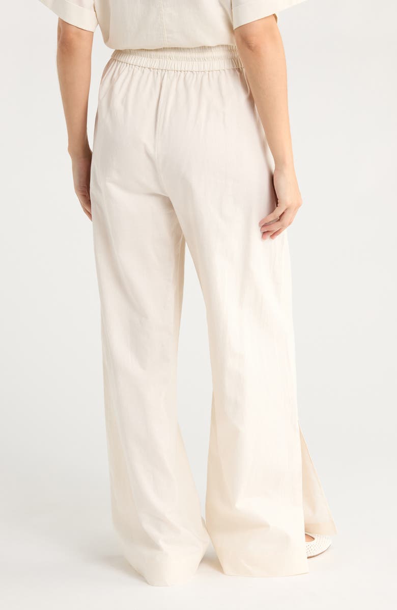 FRAME Wide Leg Lounge Pants, Alternate, color, Cream