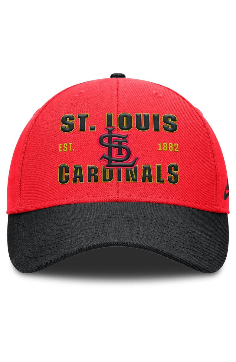 Nike Men's Nike Crimson/Black St. Louis Cardinals Neon 90s Rise Adjustable Hat, Alternate, color, Crimson
