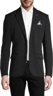 SOUL OF LONDON Textured Notch Lapel Double Button Blazer
