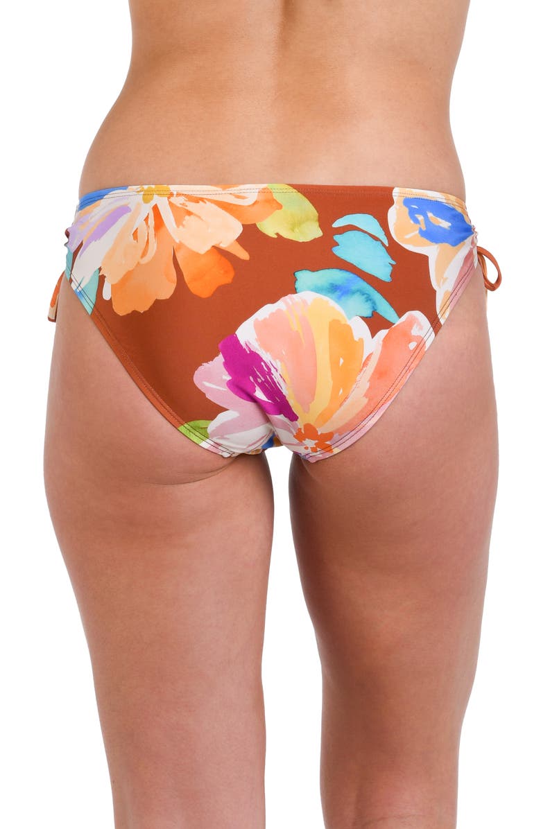 La Blanca Saharan Sands Adjustable Loop Hipster Bikini Bottoms, Alternate, color, Cinnamon