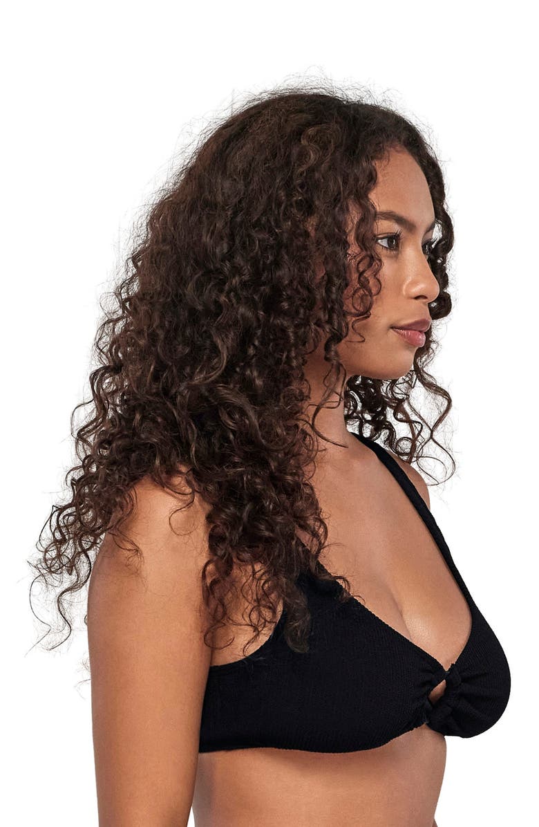 Pacifica by Sunsets Oceana Bikini Swimsuit Top - F Cup, Alternate, color, Black Pacifica