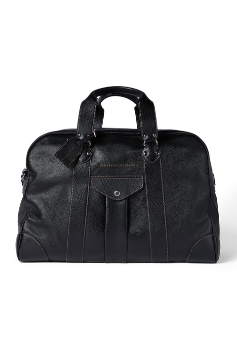 Grained calfskin street bag