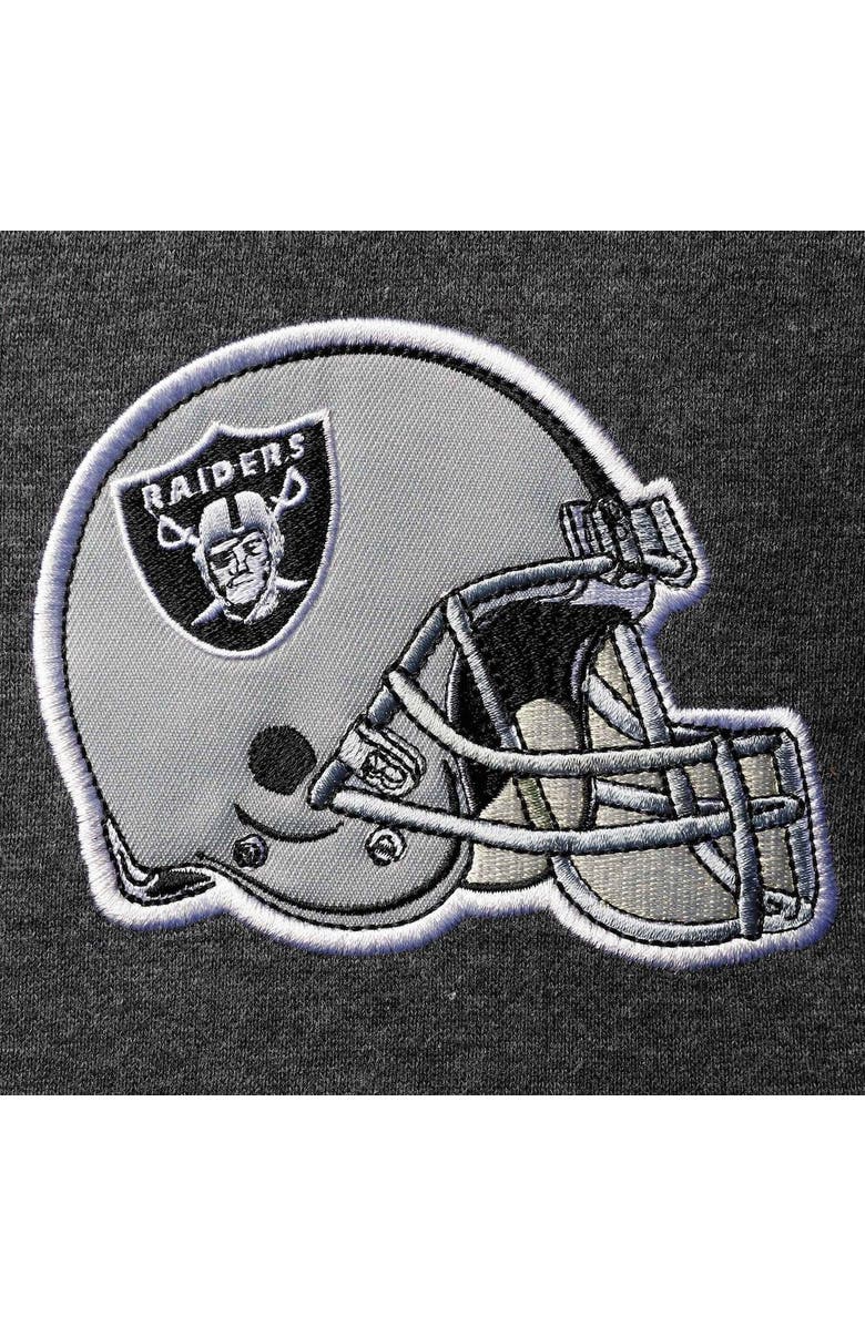 STARTER Men's Starter Heathered Gray/Silver Las Vegas Raiders Extreme Fireballer Pullover Hoodie, Alternate, color, Heather Gray