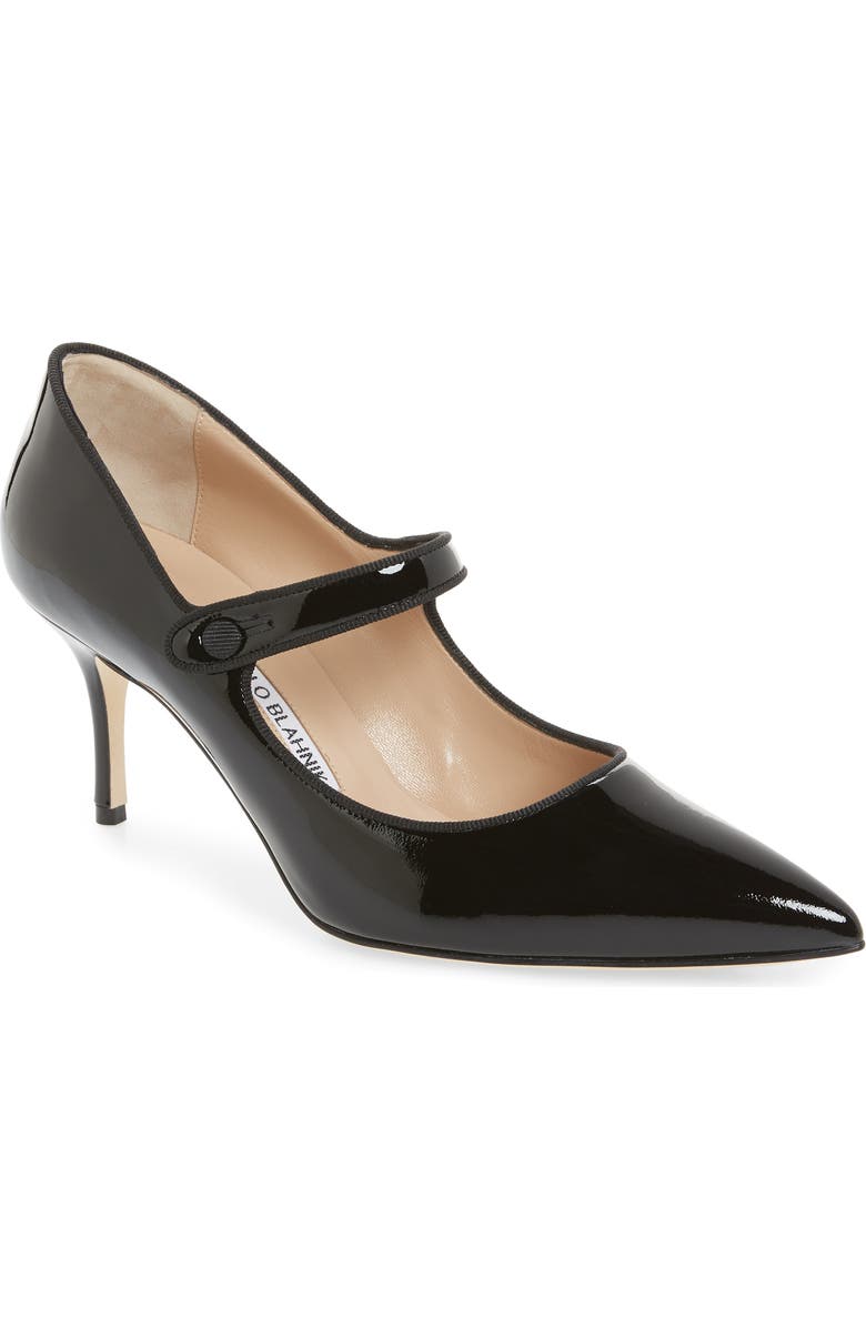 Manolo Blahnik Campari Pointed Toe Mary Jane Pump, Main, color,