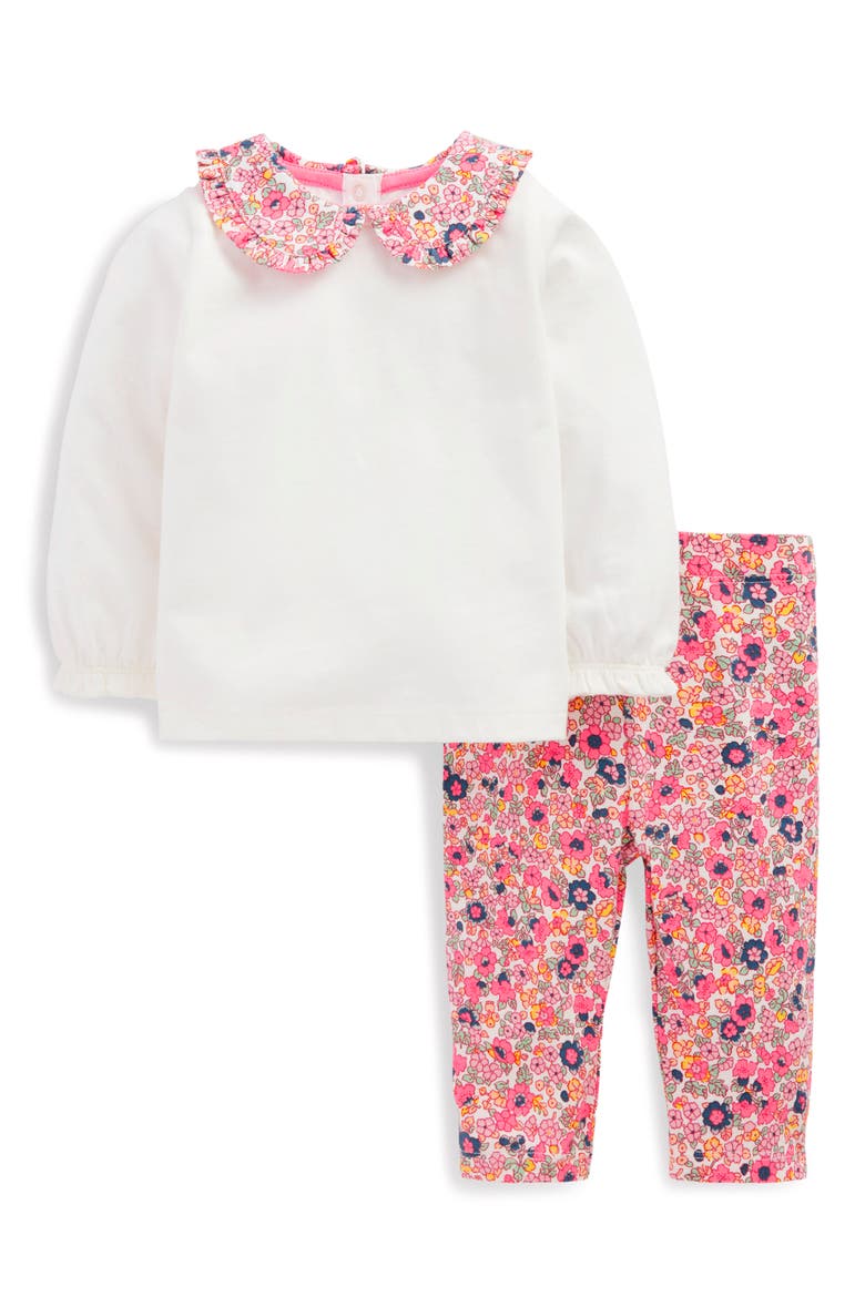 Collared Top & Leggings Set, Main, color, MULTI DITSY FLORAL