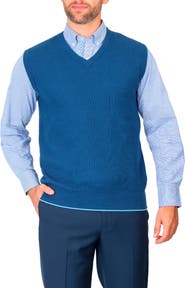 TailorByrd Waffle Knit Sweater Vest