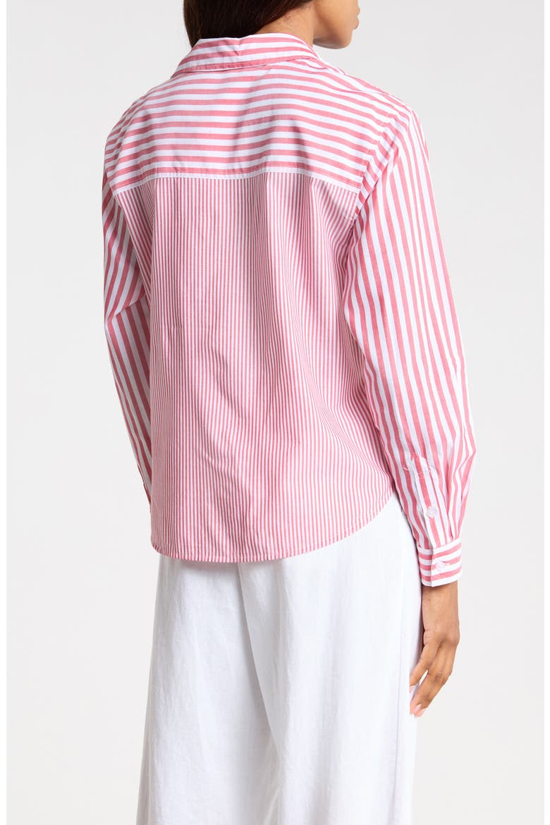 Lilah Long Sleeve Button Front Shirt, Alternate, color, MILANO MIX