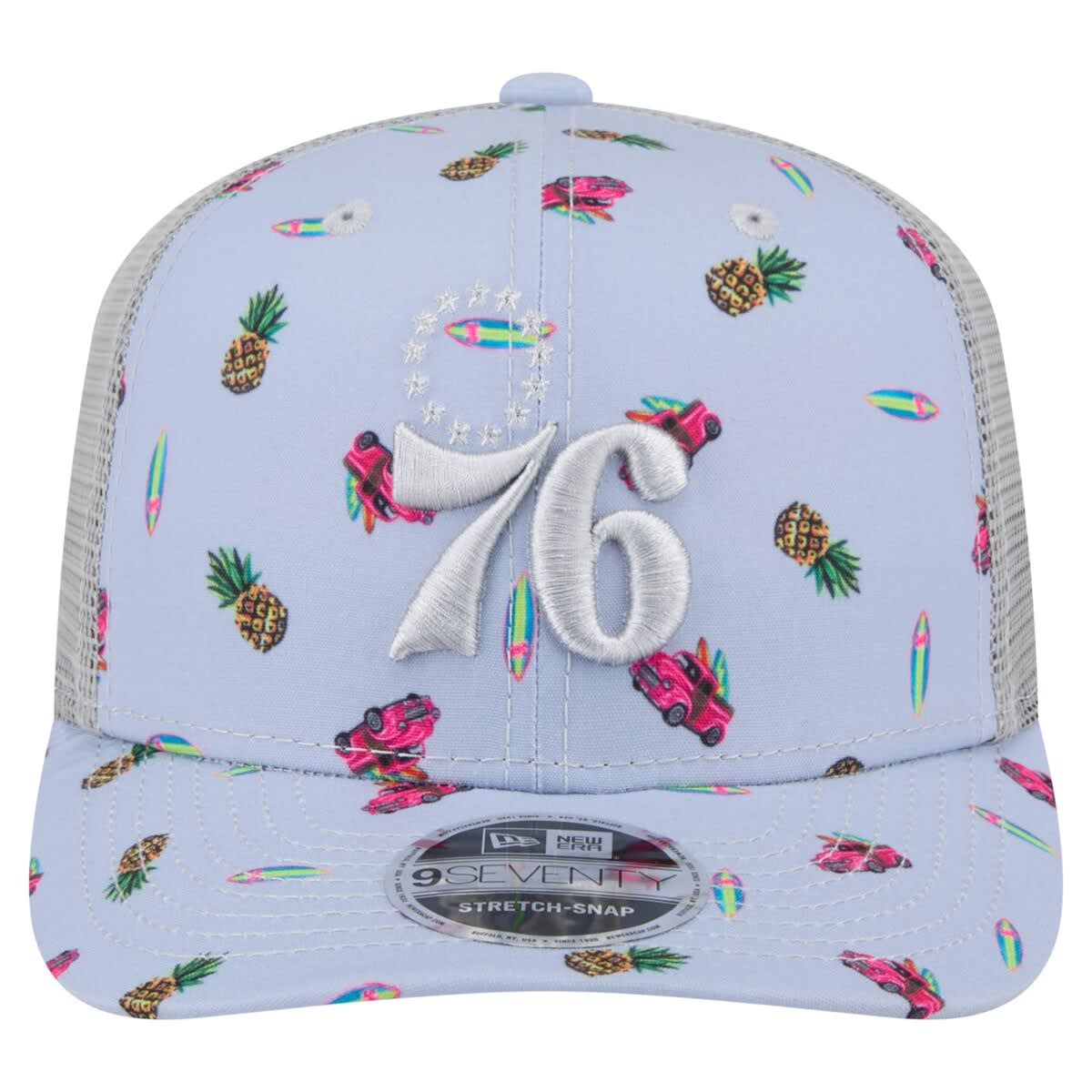 New Era Men's New Era Light Blue/Gray Philadelphia 76ers Adventure