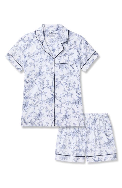PETITE PLUME PETITE PLUME PRINT PIMA COTTON SHORT PAJAMAS