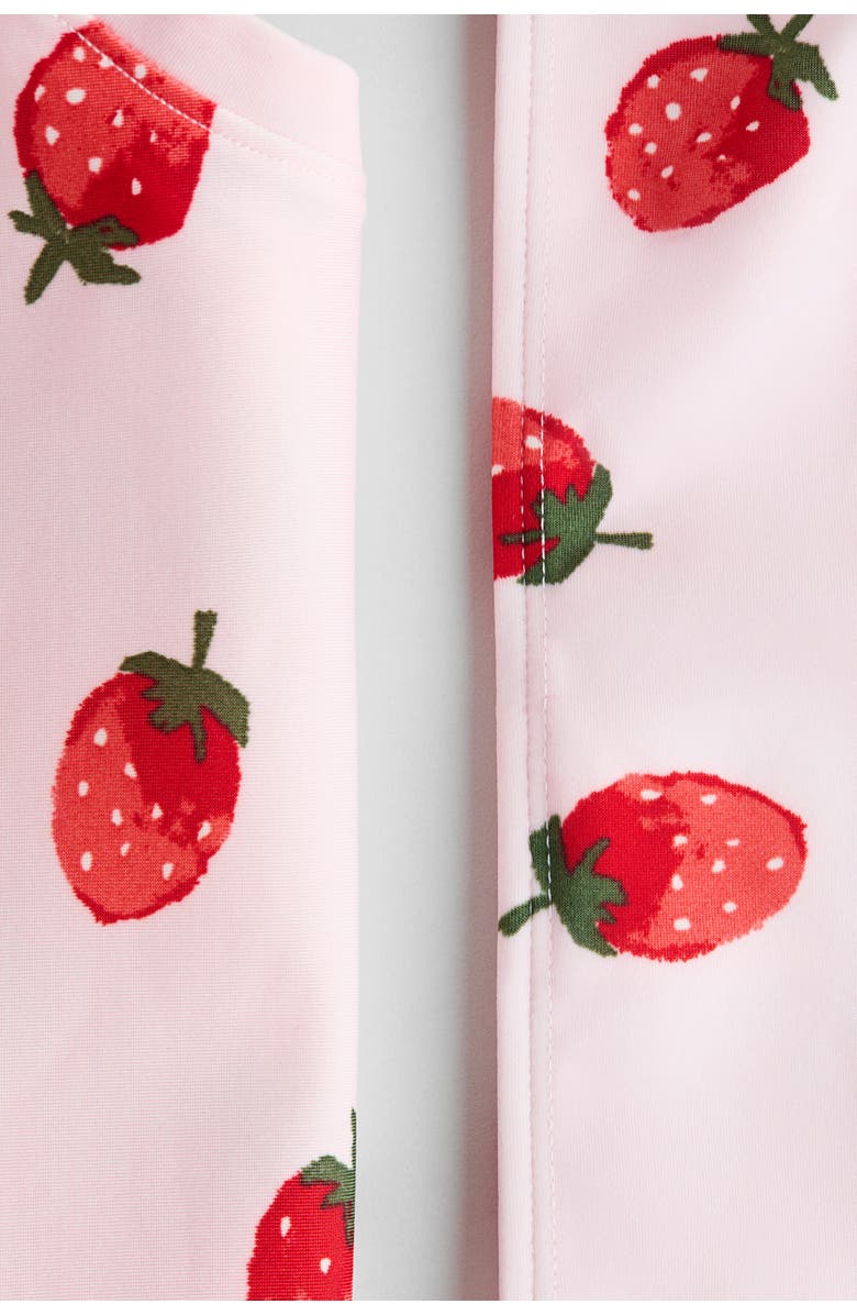 H&M Printed swim set, Alternate, color, Light Pink/Strawberries